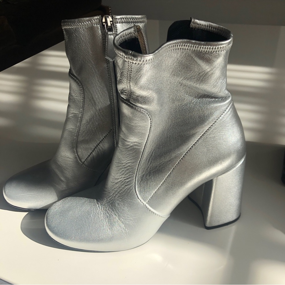 PRADA stretch leather sock boot
